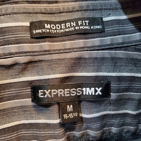 Young men's EXPRESS 1MX BUTTON UP - Picture 6 of 7